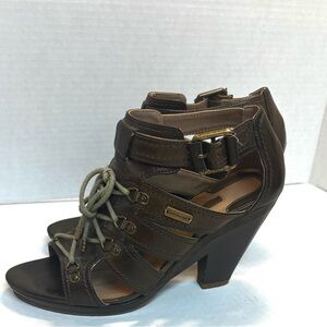Calvin Klein Jeans strappy Jessica Gladiator sandals size 7M brown